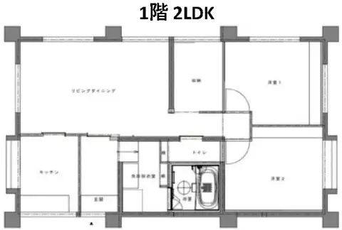 1階住宅部間取り